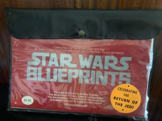 Star Wars Blueprint Set Vintage 1977 Return Of The Jedi 15 13x19 " Set