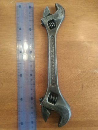 Vintage Crescent Tool Co.  8” 10” Double End Adjustable Wrench Jamestown,  Ny Usa