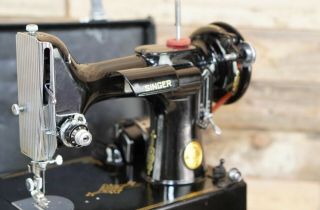 Antique Vintage Singer Featherweight Model 221 - 1 Sewing Machine —