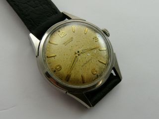 VINTAGE 1956 TISSOT cal 28.  5R 21 AUTOMATIC GENTS WATCH RUNS FOR REPAIR 2