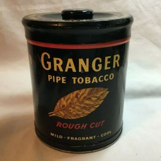 Vintage Advertising Tobacco Tin Granger Pipe Tobacco Pictures Pointer Bird Dog