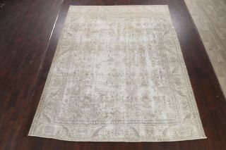 10x12 Antique Muted Traditional Distressed Large Area Rug Oriental Hand - knotted 2