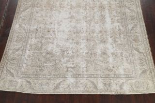 10x12 Antique Muted Traditional Distressed Large Area Rug Oriental Hand - knotted 5