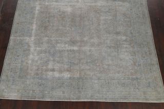 Antique Traditional Distressed Overdyed Large Area Rug Hand - knotted Wool 10 ' x13 ' 5