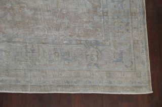 Antique Traditional Distressed Overdyed Large Area Rug Hand - knotted Wool 10 ' x13 ' 6