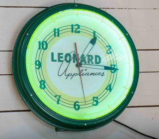 Vintage Neon Advertising Clock From The 50 