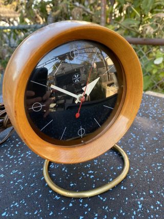 Vintage 1950s George Nelson Howard Miller Tabel Clock Model 4765