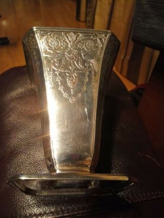 1894 Tiffany & Co Sterling Silver Vase With Brass Flower Frog