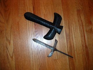 [sd - 014] Japanese Samurai Sword: Kanesada Jumonji Yari Spear Blade And Saya