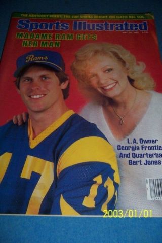 1982 Sports Illustrated Los Angeles Rams Bert Jones No Label Georgia Frontiere