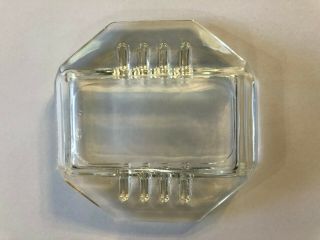 Vintage Safex Heavy Glass Octagon Ash Tray 60 