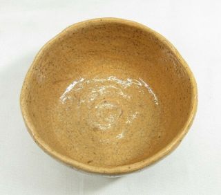 D964: Japanese RAKU pottery tea bowl by great KICHIZAEMON w/SEISAI ' s appraisal 5