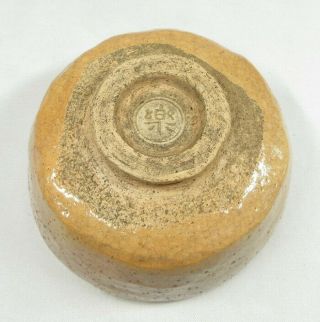 D964: Japanese RAKU pottery tea bowl by great KICHIZAEMON w/SEISAI ' s appraisal 6