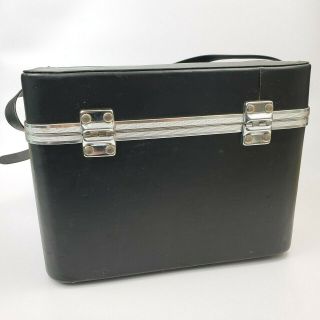 HINOMOTO Vintage Black Leather Hard Shell Camera Case Bag 3