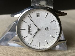 Vintage SEIKO Quartz Watch/ KING TWIN QUARTZ 9642 - 8000 SS 1982 3