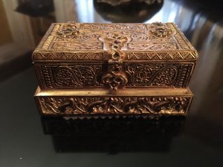Tiffany Studios Bronze Venetion Stamp Box 2