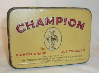 Champion - Highest Grade Cut Tobacco - Tobacco Tin - Small 2oz