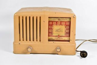 Vintage Rca Victor Standard Broadcast Tube Radio Bakelite Project Display Décor