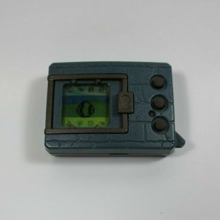Vintage Bandai Digimon Blue/gray Electronic Pet Key Chain 1997