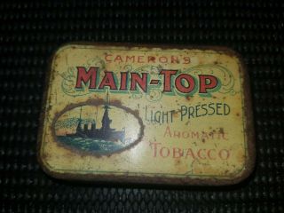 Vintage Empty Main Top Tobacco Tin