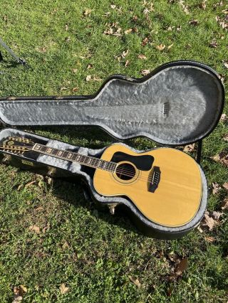 1977 Lawsuit - Vintage Takamine F395s 12 String Acoustic Guitar - Tkl Deluxe Case