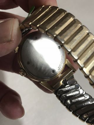 Vintage Men’s Universal Geneve 17 Jewel 10k Gold Filled Bezel Wrist Watch 2