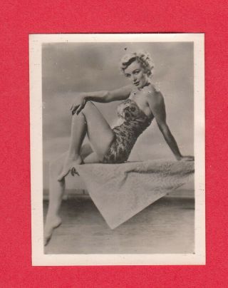 Marilyn Monroe Vintage 1952 Greiling Filmstar Cigarette Card