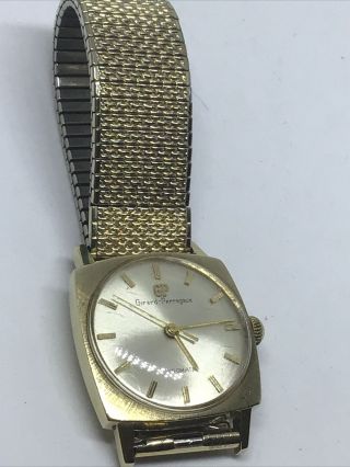 Vintage Girard - Perregaux Automatic Gyromatic 14k Solid Gold Mens Wristwatch