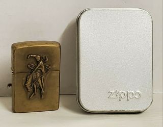 1994 Marlboro Wild West Brass Zippo Lighter