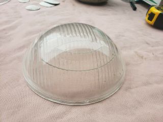 Vintage Bubble C.  M.  Hall Depress Beam Headlamp Lens 8 " Round