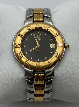 Vintage Fendi 900g - Black Dial Stainless Swiss Steel / 18k Gold Plated - Watch