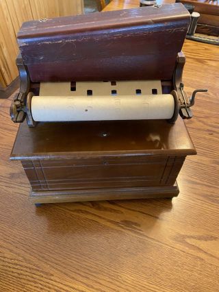 Antique 1882 CONCERT ROLLER ORGAN Hand Crank The Reed - Pipe Clariona 4