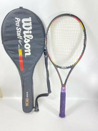 Vintage Wilson Pro Staff Classic 95 Tennis Racket Racquet 95 In² 4⅜ Bag