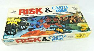 Risk & Castle Risk Vintage Board Games Of Strategy And Conquest Parker Brothers