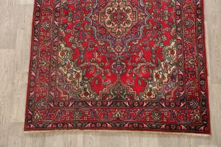 5x6 Vintage Floral Traditional RED Area Rug Hand - knotted Oriental Wool Carpet 5