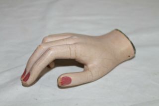 Vintage Mannequin Female Right Hand With Bent Fingers