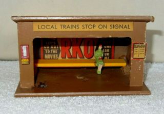 Vintage American Flyer Wooden S - Gauge 271 Local Trains Stop On Signal