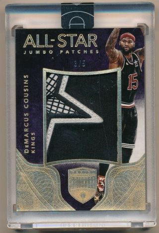 Demarcus Cousins 2014/15 Panini Eminence All Star Game Worn Patch Sp 3/5 $600,