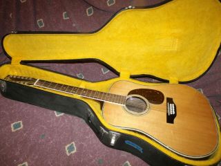 Vintage Ca 1980 Aria Pro Ii Pw - 40 - 12 Acoustic Guitar Vg 12 String Matsumoku