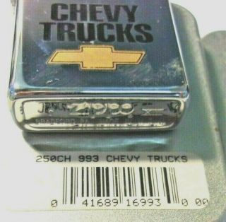 VINTAGE 1997 Zippo Lighter CHEVY TRUCKS in tin Near 2