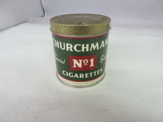 Vintage Advertising Empty Churchman 