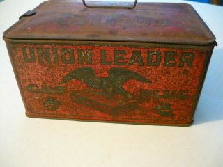 6 Vintage Tobacco Advertising Tins,  Union Leader,  Chesterfield,  Alles Fisher 