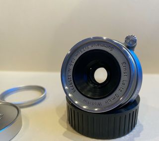 Leica Leitz 35mm F3.  5 Vintage Summaron M Mount Lens w/ Silver Cap and UV Filter 4