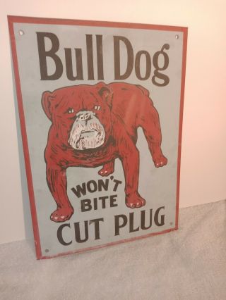 Vintage Metal Bull Dog Won 