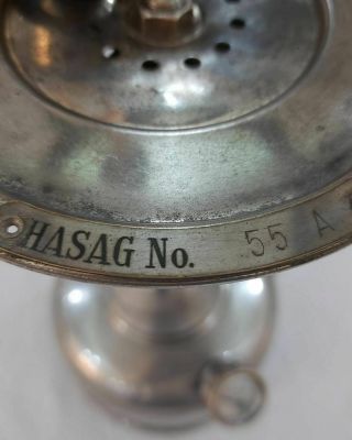 HASAG NO.  55 A hasag 1945 Old Vintage Paraffin Lantern Kerosene Lamp. 4