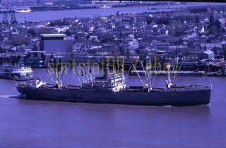 General Cargo Freighter " Victory " - Vintage 35mm Color Ship Negative