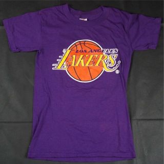 Rare Vtg Sportswear Los Angeles La Lakers T Shirt 90s Showtime Shaq Kobe Kids S