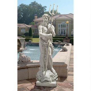Ancient Greek Pioseidon Neptune Greek Roman God Of The Sea Sculpture Statue