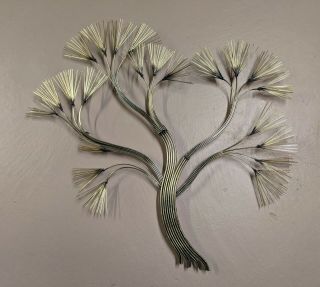 C.  Jere Signed Bronze Pine Tree Branch Wall Sculpture