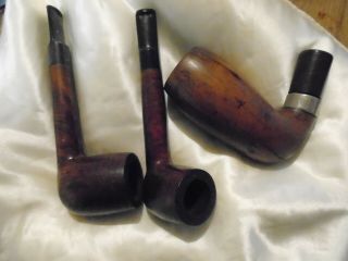 Vintage Smoking Pipes X 3